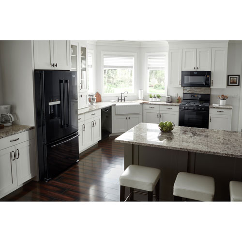 Réfrigérateur à deux portes 25 pi³ 36 po avec éclairage DEL de Maytag - Noir