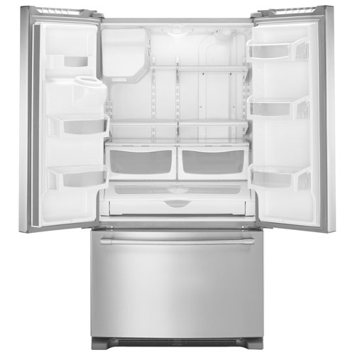 Réfrigérateur deux portes 25 pi³ 36 po avec éclairage DEL de Maytag - Acier inoxydable
