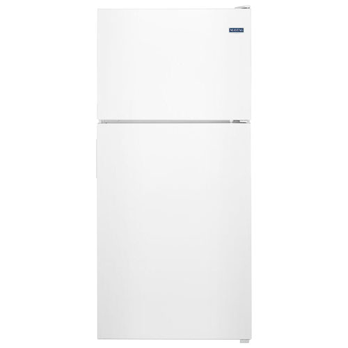 Maytag 30" 18 Cu. Ft. Top Freezer Refrigerator with LED Lighting - White