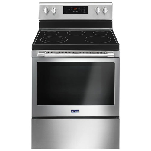 Maytag 30" 5.3 Cu. Ft. Self-Clean 5-Element Freestanding Electric Range - Stainless Steel