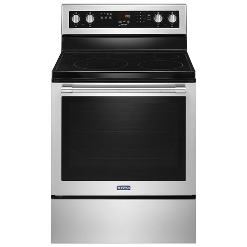 Maytag 30" 6.4 Cu. Ft. True Convection 5-Element Electric Range - Stainless Steel