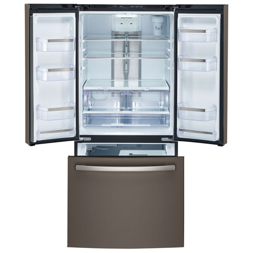 GE Profile 30" 20.8 Cu. Ft. French Door Refrigerator with Water Dispenser - Slate