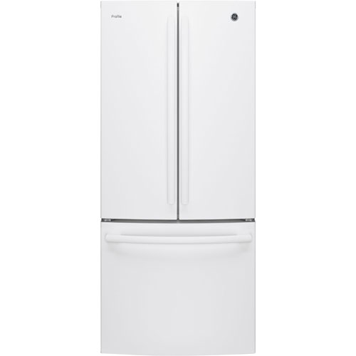 GE Profile 30" 20.8 Cu. Ft. French Door Refrigerator with Water Dispenser - White