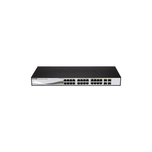 D-LINK WEBSMART GIGABIT SWITCH. 24-PORT GIGABIT POE SWITCH WITH 4 SFP.LIFETIME WARRANTY DGS-1210-28P
