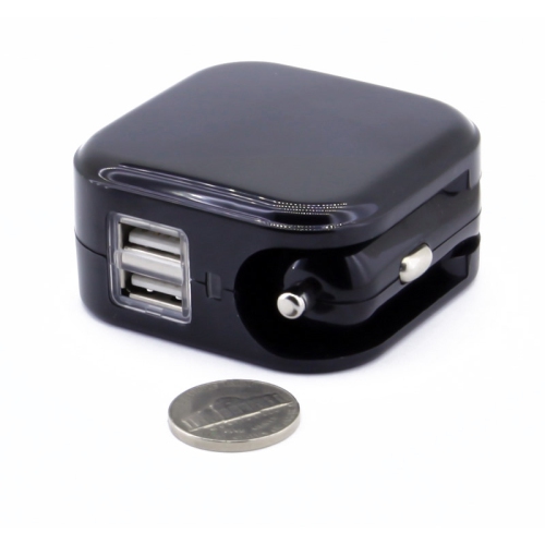 axGear USB Charger for Car DC Cigarette Lighter Power Home Wall AC Adapter Plug 2A