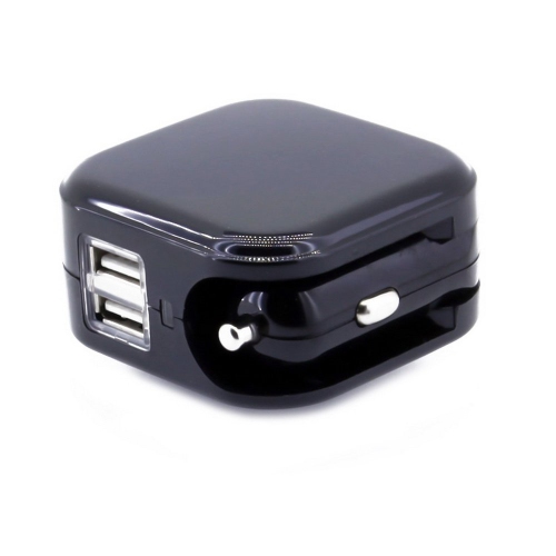 axGear USB Charger for Car DC Cigarette Lighter Power Home Wall AC Adapter Plug 2A