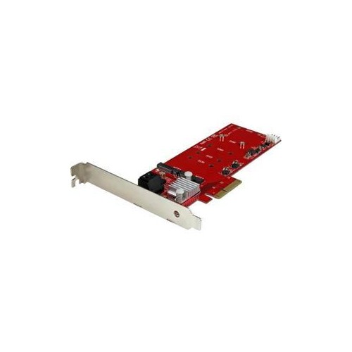 STARTECH AJOUTE DEUX DISQUES SSD M.2 DE NOUVELLE GÉNÉRATION ET DEUX PORTS SATA À VOTRE PC GRÂCE AU DISQUE SSD PCIE 2X M.2 NGFF RAID CO