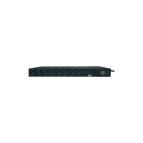 TRIPP LITE METERED PDU WITH ATS, 1.9 KW SINGLE-PHASE 120V, 2 X L5-20P / 5-20P ADAPTERS, 2 X 12 FEET CORD