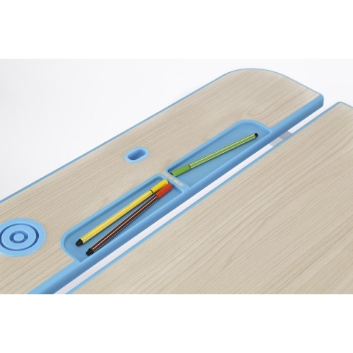 GALILEO Kids Desk and Chair Set | Ergonomic Children's Desk | Kids Table with upgraded Chair | Blue Arts Table w/Tilt Feature