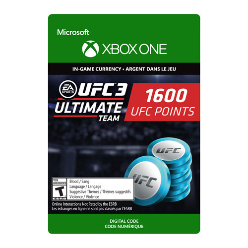 UFC 3 1600 UFC Points - Digital Download