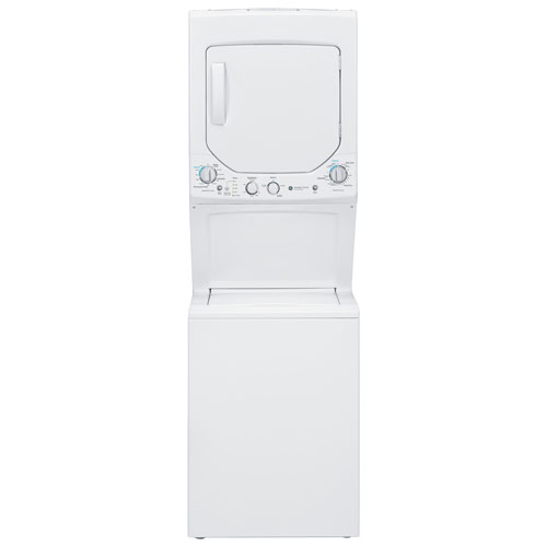 GE 2.6 Cu. Ft. Electric Washer & Dryer Laundry Centre - White