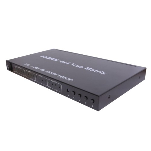 axGear HDMI 4X4 3D True Matrix Switch Splitter 4 In 4 Out HD Display Selector W/ Remote