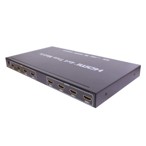 axGear HDMI 4X4 3D True Matrix Switch Splitter 4 In 4 Out HD Display Selector W/ Remote