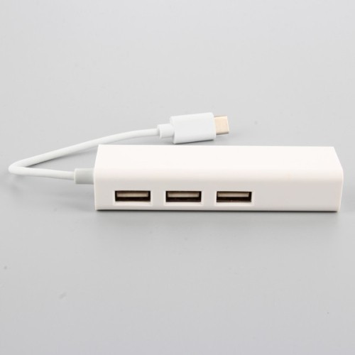 axGear USB 3.1 Type C USB-C Multiple 3 Ports Hub with Ethernet Network LAN Adapter AP