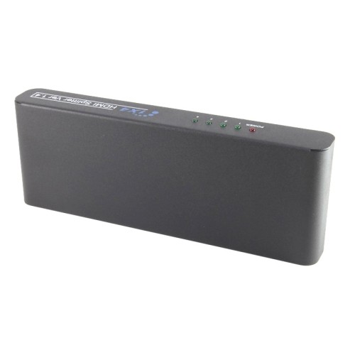 axGear HDMI Splitter 4 Port 1 In 4 Out Audio Video Mirror Screen 1 to 4 HD 4K