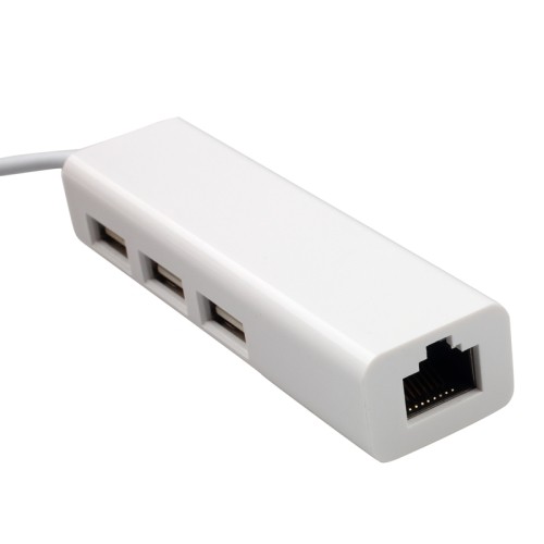 axGear USB to LAN Ethernet RJ45 Network Adapter with 3 Port USB 2.0 HUB Adapter