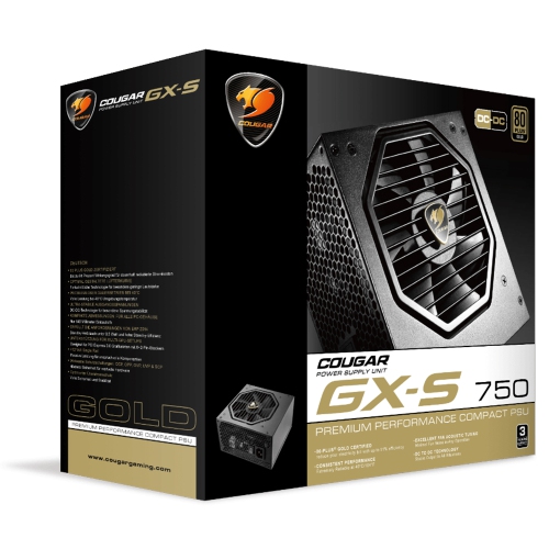 Cougar GX-S550 Compact Power Supply - 80 PLUS Gold