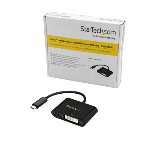StarTech 0,09 m Adaptateur USB C à DVI-I (CDP2DVIUCP)