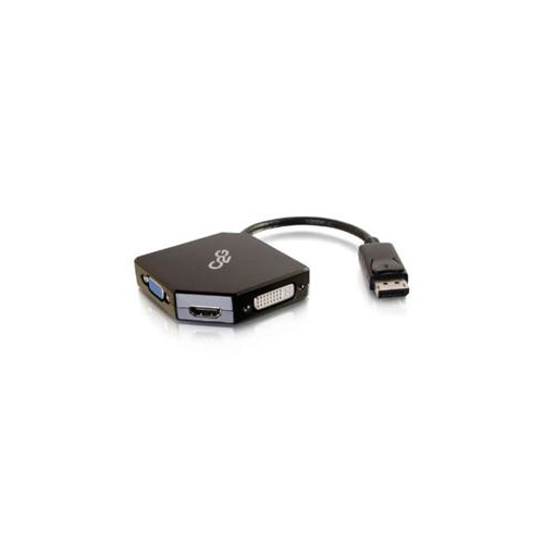 C2G DISPLAYPORT TO HDMI/DVI/VGA ADAPTER CONNECT A DEVICE WITH A DISPLAYPORT OUTPUTTO ANY DISPLAY WITH AN HDMI VGA OR DVI