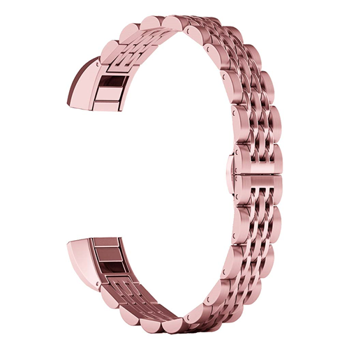 StrapsCo President Replacment Bracelet Band Strap for Fitbit Alta & HR in Rose Gold