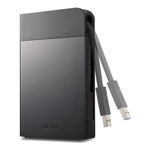 Buffalo 1TB USB 3.0 Portable External Hard Drive For Mac - Black