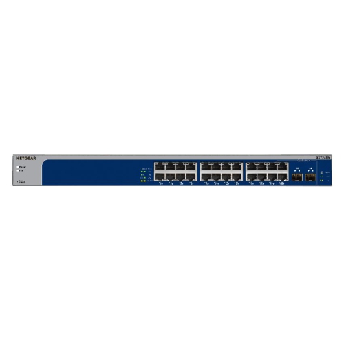 Netgear XS724EM 24-Port 10-Gigabit/Multi-Gigabit Ethernet Smart Managed Plus Switch (XS724EM-100NAS)