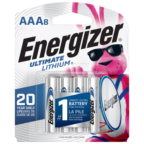 Piles AAA Ultimate au lithium d’Energizer - Paquet de 8