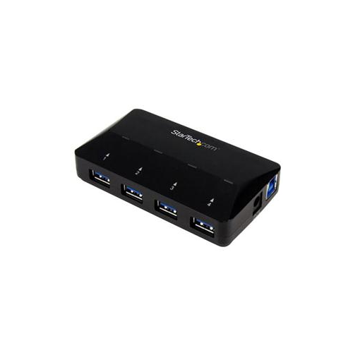 STARTECH ADD FOUR USB 3.0 PORTS AND A FAST-CHARGE PORT TO YOUR COMPUTER 4-PORT USB 3.0HUB PLUS DEDICATED CHARGING PORT U