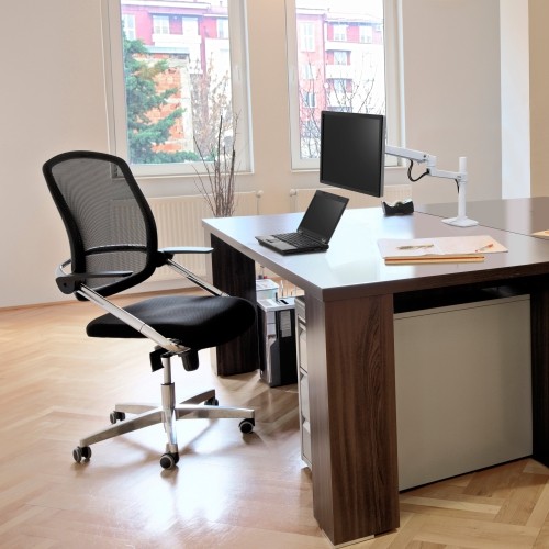 Ergotron LX Up to 32" Tall Pole Desk Monitor Mount -