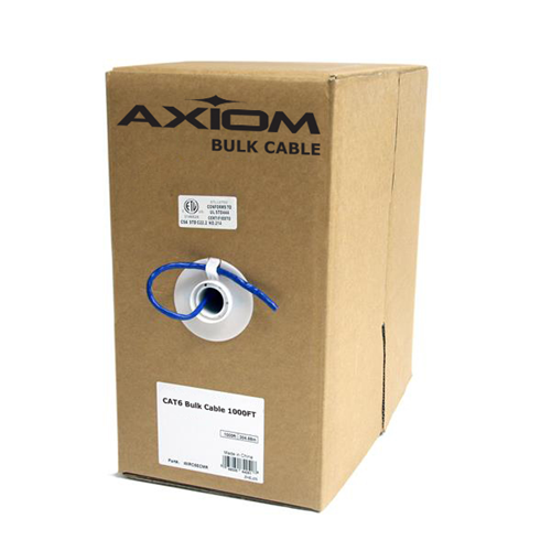 Axiom Memory 1000ft Cat6 Bulk Cable Spool - Black -