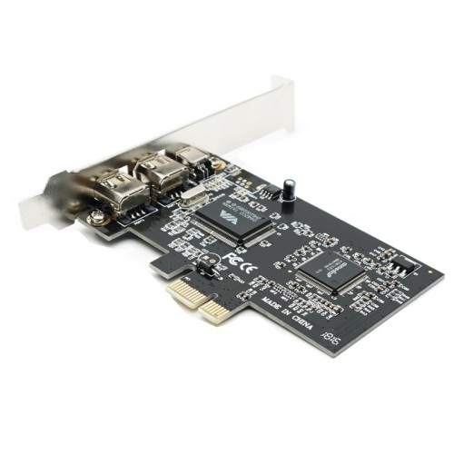 axGear PCIE PCI-E FIREWIRE IEEE 1394 3 PORT FIRE WIRE CONTROLLER CARD FOR DESKTOP PC