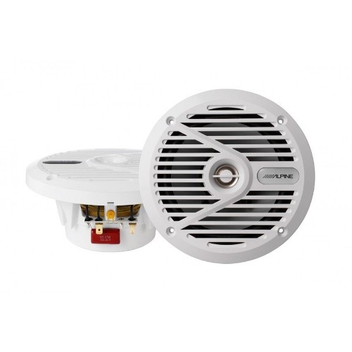 Alpine SPS-M601 6.5" Silver Coaxial 2-Way Marine Speaker