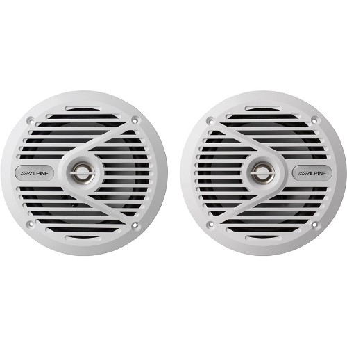 Alpine SPS-M601W 6.5" White Coaxial 2-Way Marine Speaker