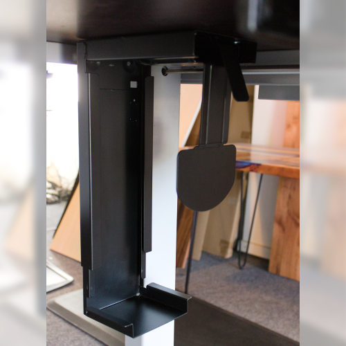 CPU Holder for under desk mount adjustable to fit almost any CPU Computer Tower