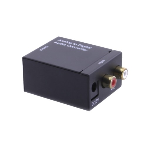 AXGEAR  Analog Rca to Optical Digital Coaxial Toslink Audio Converter Adapter Composite to Optical