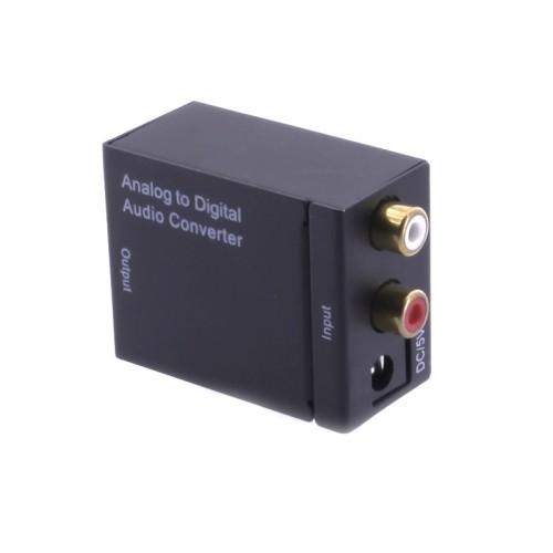 Adaptateur convertisseur audio coaxial Toslink analogique RCA à optique numérique d’axGear composite à optique