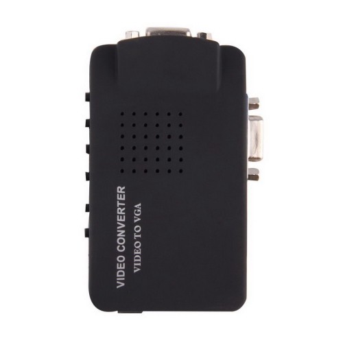 axGear AV RCA Composite S-Video To VGA Converter Adapter WIDE Sc0N