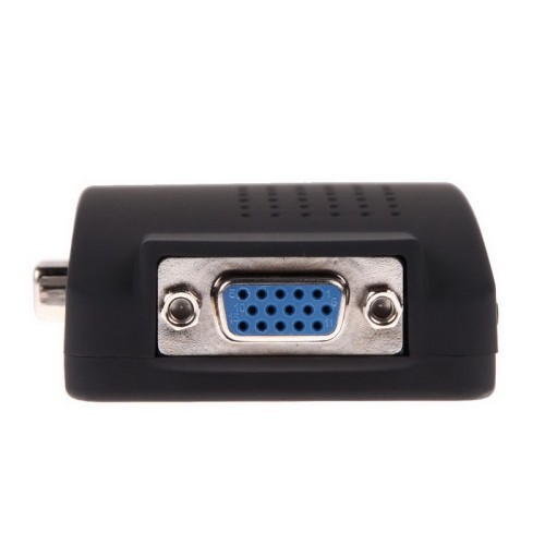 axGear AV RCA Composite S-Video To VGA Converter Adapter WIDE Sc0N