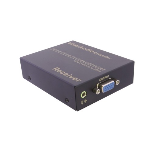 axGear VGA Over CAT5e Extender VGA Through RJ45 Cat6 Network Extension With Audio up to 1000Ft 300M