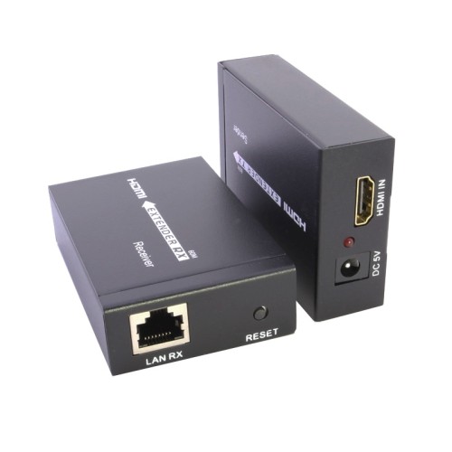 axGear HDMI Over CAT5e Extender HDMI Through RJ45 Cat6 Network Extension With Audio up to 200Ft 60M
