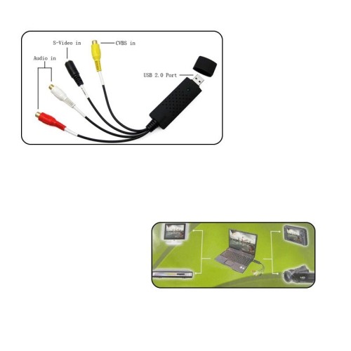 axGear EasyCAP USB 2.0 Cable Adapter Audio Video Grabber Capture Card Windows 7 8