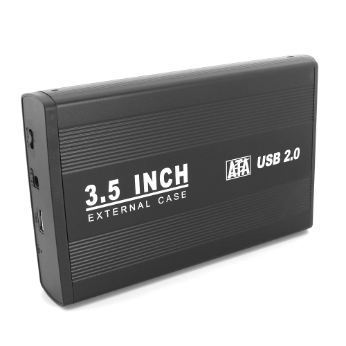 axGear 3.5 in USB 2.0 High Speed External SATA HDD Hard Drive Disk Case Enclosure Box