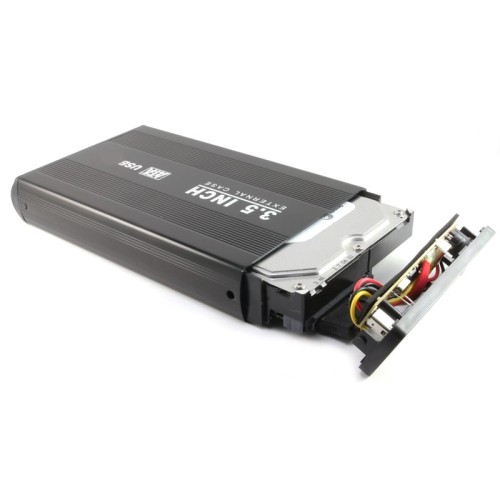 axGear 3.5 in USB 2.0 High Speed External SATA HDD Hard Drive Disk Case Enclosure Box
