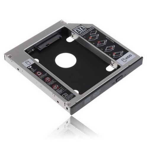 axGear Optical Bay 2nd SATA HDD Hard Drive Caddy CD DVD-ROM For Laptop NoteBook 9.5mm