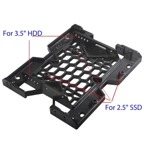 axGear 2.5 Inch / 3.5 Inch Hard Drive To 5.25 Inch Drive Bay Mounting Bracket SSD Laptop HDD to DVD-RW Slot