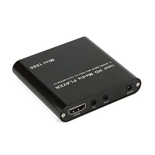 axGear Mini HDMI Media Player 1080P HDD RM RMVB DIVX AVI MKV USB SD MPEG JPEG MOV SDHC