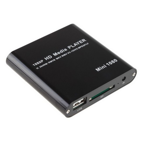 axGear Mini HDMI Media Player 1080P HDD RM RMVB DIVX AVI MKV USB SD MPEG JPEG MOV SDHC