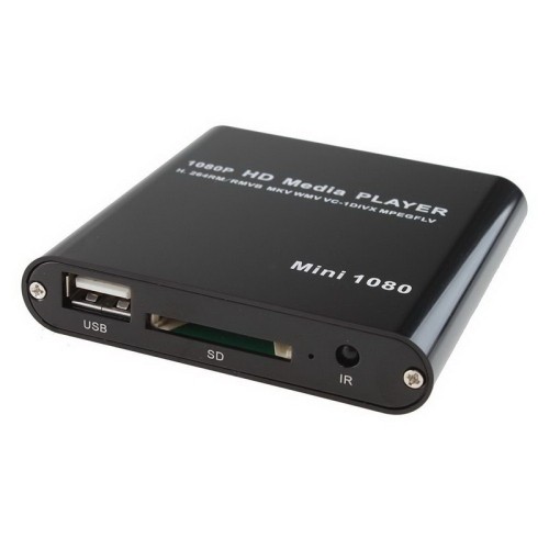 axGear Mini HDMI Media Player 1080P HDD RM RMVB DIVX AVI MKV USB SD MPEG JPEG MOV SDHC