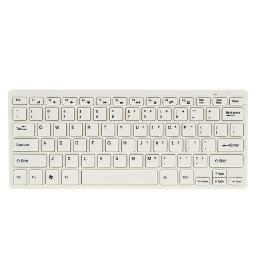 axGear Wireless 2.4G Mini Keyboard Mouse Combo Cordless Slim Design For Desktop Laptop White