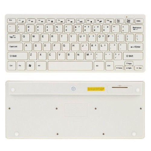 axGear Wireless 2.4G Mini Keyboard Mouse Combo Cordless Slim Design For Desktop Laptop White